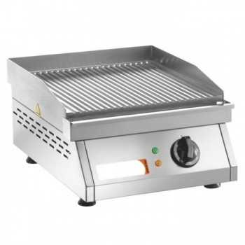 Countertop electric griddle with grooved plate 3 kW