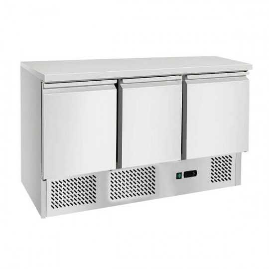 Saladette 3 doors with stainless steel top, class A | 136.5 x 70 x 94 H cm