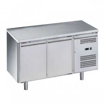 Comptoir de pâtisserie réfrigéré à 2 portes pour plateaux de 60 x 40 cm | 151 x 80 x 85 cm H