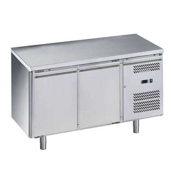 Tavolo refrigerato pasticceria 2 porte per teglie 60 x 40 | 151 x 80 x 85 H cm