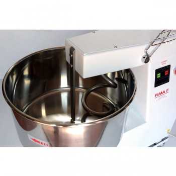 Pétrin à spirale 18 kg avec tête fixe et cuve S20