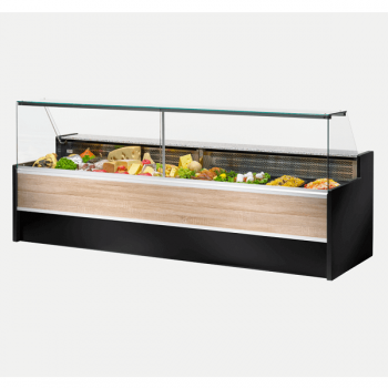 Comptoir réfrigéré Mesetas pour viandes et charcuteries, profondeur 98 cm