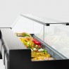 Comptoir réfrigéré Mesetas pour viandes et charcuteries, profondeur 98 cm