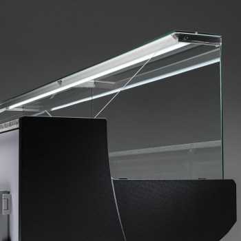 Patagonia food refrigerated counter for meat and gastronomy with straight glass, depth 91 cm