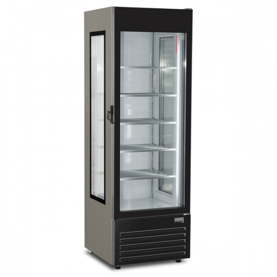 Freezer display case for ice cream and pastry shops 255 L, digital display | 61 x 64 x 184.5 H cm