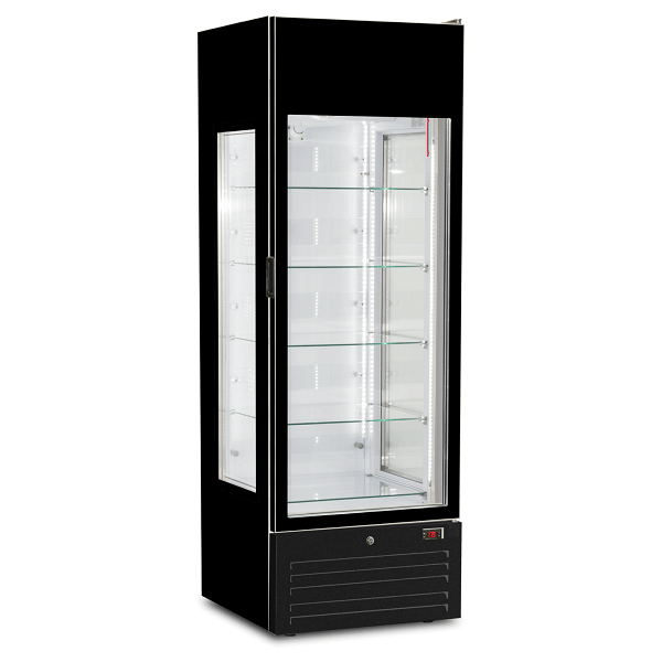 Freezer display case for ice cream and pastry shops 325 L, digital display | 68 x 70.6 x 200 H cm