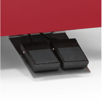 Sfogliatrice professionale con comando a pedale, larghezza tappeto 60 cm, regolazione manuale