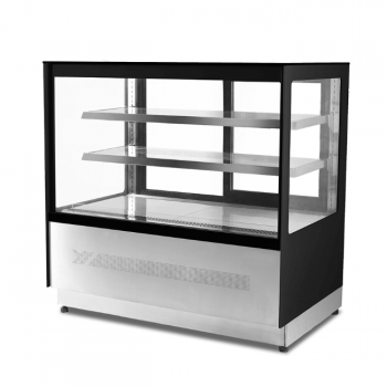 Refrigerated food counter 0° / +8° C, straight glass, depth 75 cm, SQ75 Line