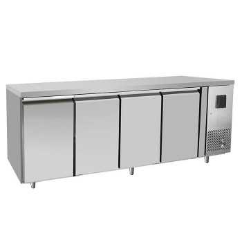 4 door refrigerated table -2° / +8° C | 223 x 60 x 85 H cm