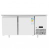Comptoir réfrigéré 2 portes pour plateaux 60x40 cm, -2° / +8° C, classe A | 151 x 80 x 84 H cm