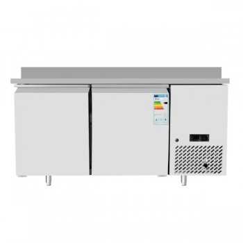 Tavolo refrigerato 2 porte e alzatina per teglie 60x40 cm, -2° / +8° C, classe A | 151 x 80 x 94 H cm