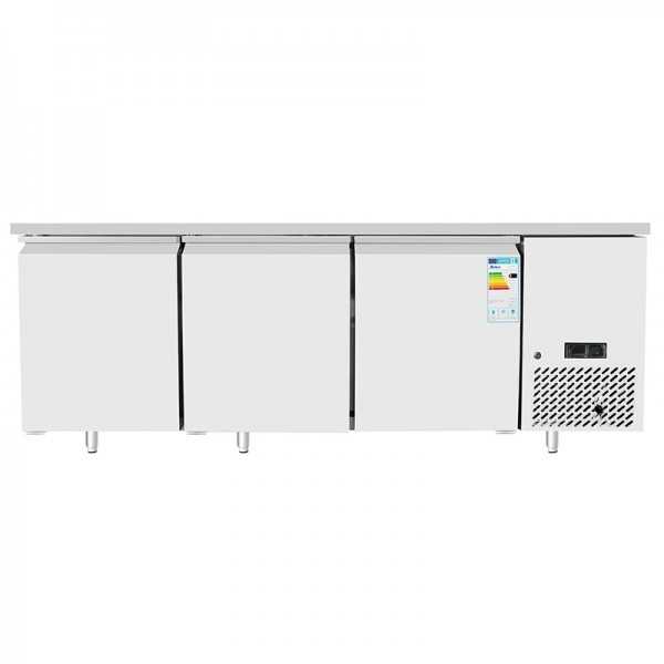 3-door refrigerated table for 60x40 cm trays, -2° / +8° C | 201 x 80 x 84 H cm