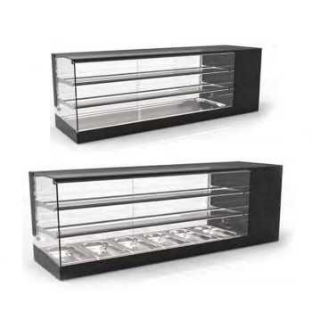 Refrigerated counter display case with two shelves, +2° / +6° C, depth 38 cm, LT line