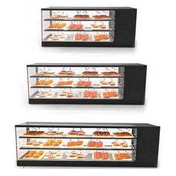 Refrigerated counter display case with two shelves, +2° / +6° C, depth 38 cm, LT line