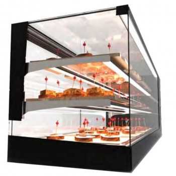 Refrigerated counter display case with two shelves, +2° / +6° C, depth 38 cm, LT line