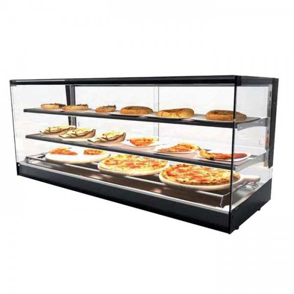 Dry heated counter display with two shelves, depth 39.5 cm, LTC line