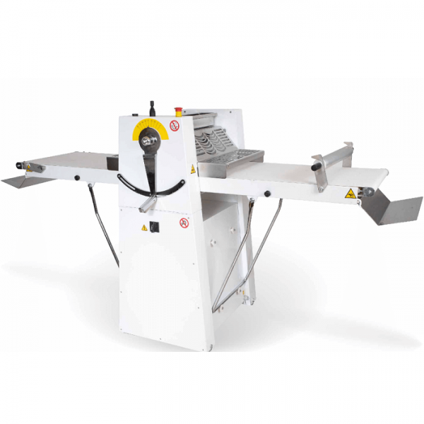 Electric sheeter with belts on base, roller length 50 cm