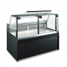 Comptoir réfrigéré pour charcuterie et boucherie, verre droit, profondeur 100 cm