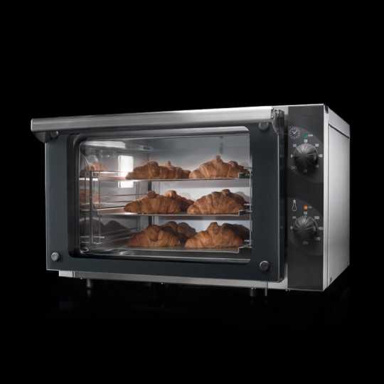 Forno elettrico a convezione manuale 3 teglie GN 2/3 (35,4 x 32,5 cm)