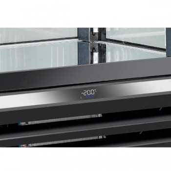 Panoramic refrigerated display case for pastry shops 300 L class A | 45 x 65 x 190 H cm