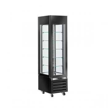Vetrina refrigerata panoramica per pasticceria 300 L classe A | 45 x 65 x 190 H cm