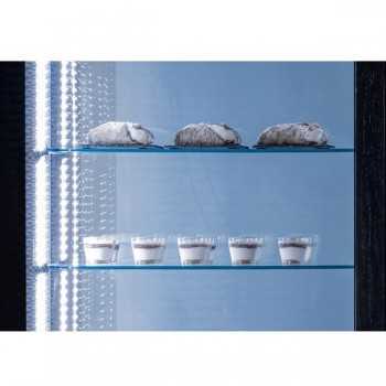 Panoramic refrigerated display case for pastry shops 300 L class A | 45 x 65 x 190 H cm