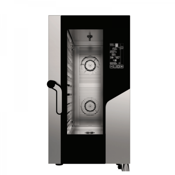 Electric digital combined steam convection oven with 10 GN 1/1 trays