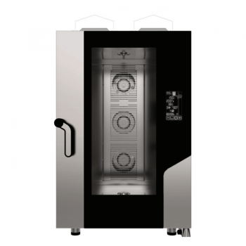 Combined digital gas convection steam oven with 11 GN 1/1 trays