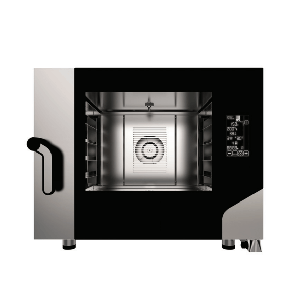 Electric digital combined steam convection oven with 4 trays 60 x 40 cm