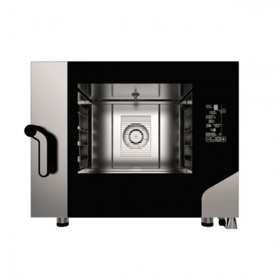 Electric digital combined steam convection oven with 4 trays 60 x 40 cm