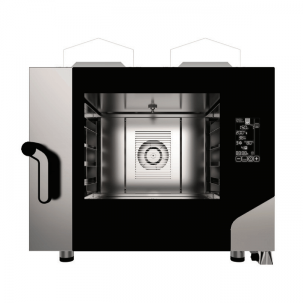 Combined digital gas convection steam oven with 4 trays 60 x 40 cm