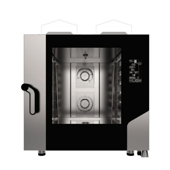 Four à gaz numérique avec convection combinée et vapeur, 6 plaques 60 x 40 cm