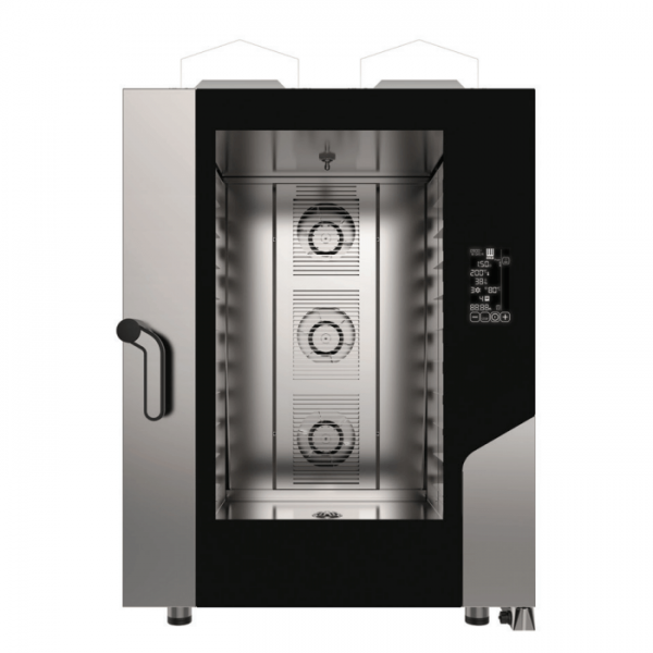Combined digital gas convection steam oven 10 trays 60 x 40 cm