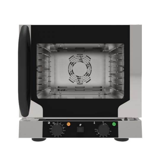 Four électrique à convection avec vapeur, 4 plaques GN 1/2, ouverture latérale