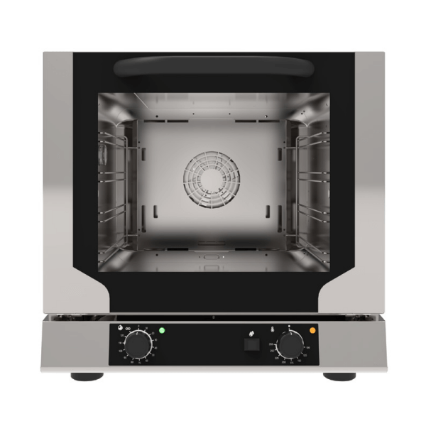 Electric ventilated convection oven with steam 4 trays 42.9x34.5 cm