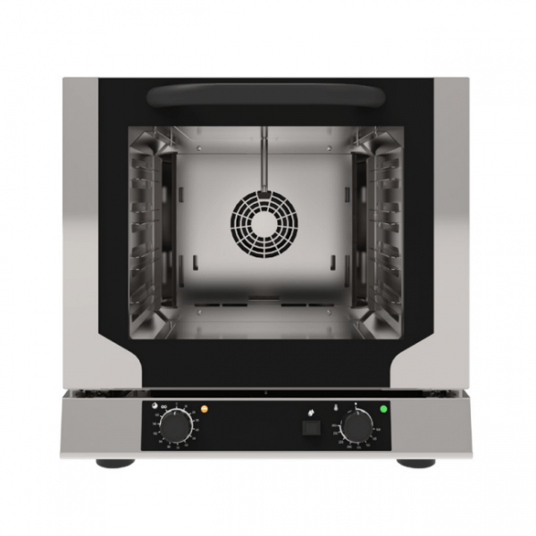 Electric ventilated convection oven with steam 4 trays 42.9x34.5 cm