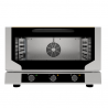 Electric ventilated convection oven with steam, 3 60x40 cm trays