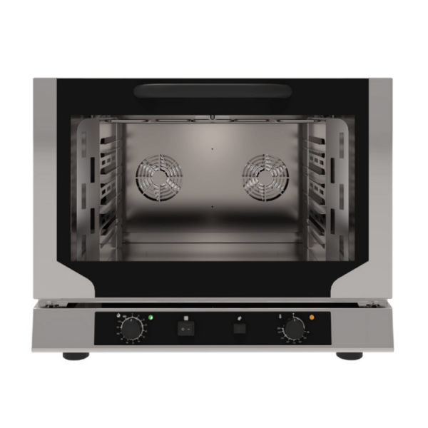 Electric ventilated convection oven with indirect steam and grill 4 GN 1/1 trays