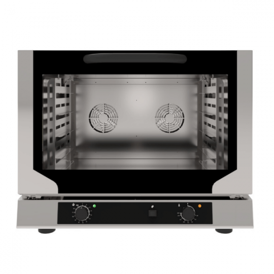 Electric ventilated convection oven with indirect steam, 4 60x40 cm trays