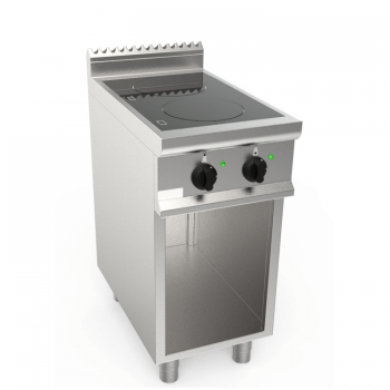 Induction cooker with 2 cooking zones on a 70 cm deep compartment