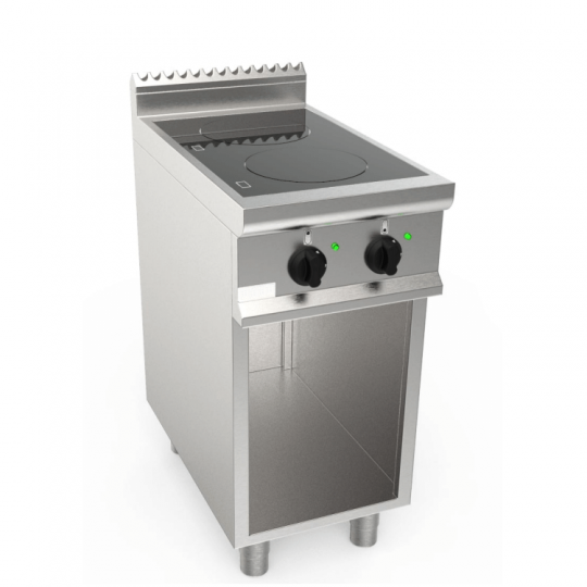 Induction cooker with 2 cooking zones on a 70 cm deep compartment