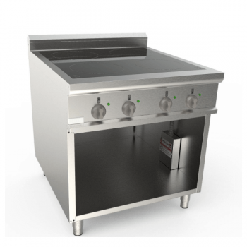 Cucina a induzione 4 zone cottura su vano profondità 90 cm