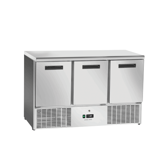 Saladette freezer 3 door | 136.5 x 70 x 88 H cm
