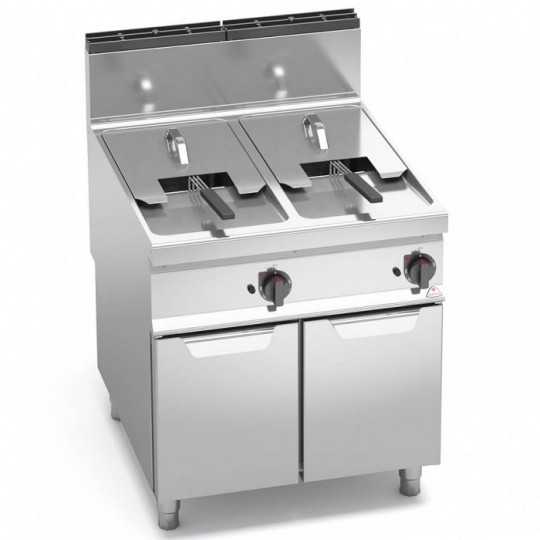 FRIGGITRICE A GAS INDIRETTA SU VANO - 18+18 LT