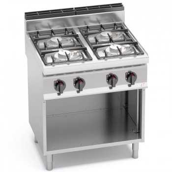 CUISINIÈRE À GAZ 4 FEUX SUR ARMOIRE ÉCO ÉLECTRIQUE