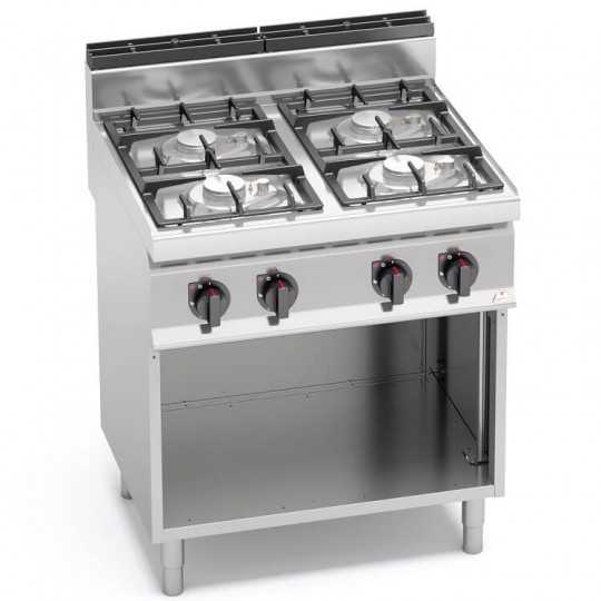 CUISINIÈRE À GAZ 4 FEUX SUR ARMOIRE ÉCO ÉLECTRIQUE