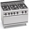 CUISINIÈRE À GAZ 6 FEUX SUR FOUR À GAZ
