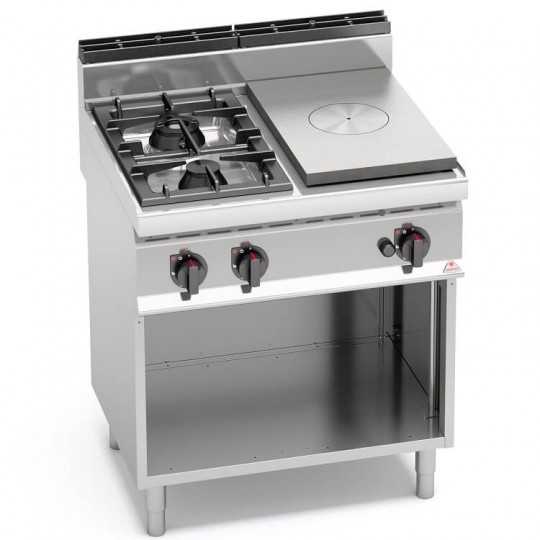 GAS SOLID TOP + 2 BURNERS ON CABINET