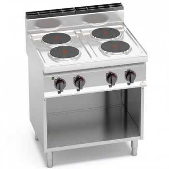 ELECTRIC COOKER WITH 4 ROUND PLATES ON CABINET