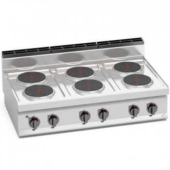 CUISINIÈRE ÉLECTRIQUE 6 PLAQUES RONDES TOP